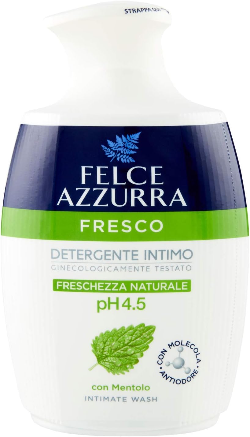 Felce Azzurra - Detergente Intimo Fresco - pH 4.5 Freschezza Naturale - 250ml (8.4 Fl Oz) 1 unit - Made in Italy [italian import]
