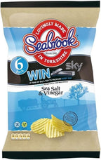 Seabrook Crinkle Cut Crisps - Salt & Vinegar (6x25g) - Pack of 2