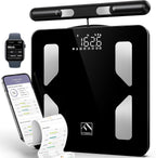 FITINDEX Smart Scale for Body Weight, Body Pod Scale [2026 Upgraded], 8-Electrode Body Composition Scale with BMI, Body Fat, Muscle Mass, Digital Bathroom Scale with Larger Platform, Bluetooth