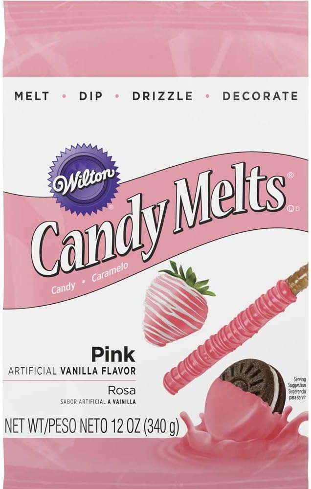 Wilton Pink Candy Melts Candy, 12 oz.