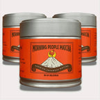 Morning People Matcha 3 Pack – Organic Ceremonial Grade Matcha Green Tea Powder, First Harvest Shade-Grown Leaves, Stone-Milled in Japan, 3x30g Tin (3x15 Servings)