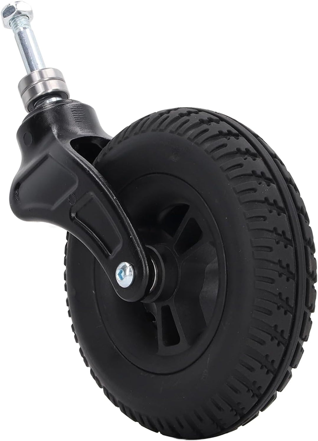 7 Inch Solid Front Caster Tires, Universal Wheel Replacement Parts for Wheelchairs, Anti Slip Walker Casters Rollers Wheels, Wheel Accessories