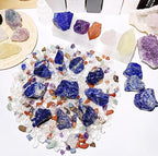 QINJIEJIE 0.9Lbs Blue Sodalite Raw Crystals Natural Stones Bulk Large 1" Rough Rocks Reiki Gemstones Fountain Landscape Rocks for Tumbling Cabbing Polishing Wire Wrapping Wicca Decoration