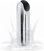 10 Modes Quiet Waterproof Tool Powerful Mini Stick for Women Pleasure, Handheld Travel Pocket Portable Soft Toys Massage Ball for Body Relax(Silver)