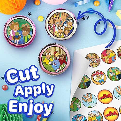 30 x Edible Cupcake Toppers – Adventure Boy Inspired Collection of Edible Cake Decorations | Uncut Edible on Wafer Sheet