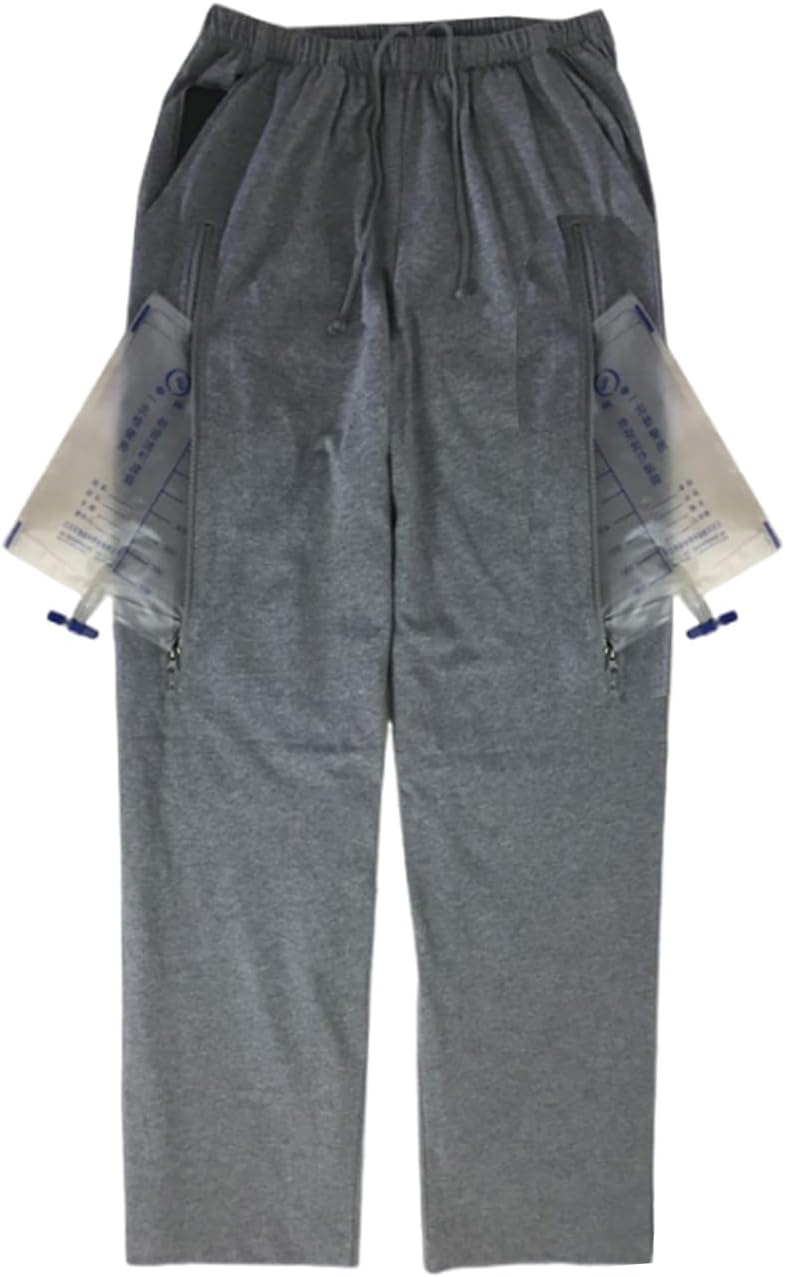 Lmaray Urine Bag Pants for Elderly/Men/Women, Incontinence Care Trousers, Catheter Leg Bag Pants with 2 Pockets