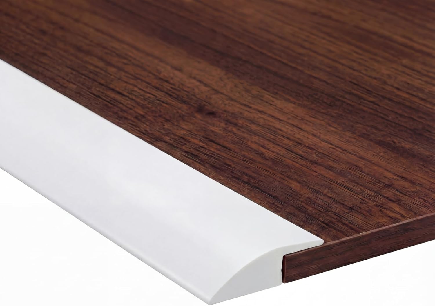 3.3ft Carpet Floor Transition Strips, Self-Adhesive Carpet to Tile Transition Edge Triings for Doors/Wood Floors, Coverage Height up to 5mm (White)