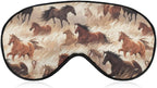 Horse Sleep Mask for Women Men Soft Eye Masks Adjustable Blindfold Sleeping Shade Cover 8 X 4 Inch