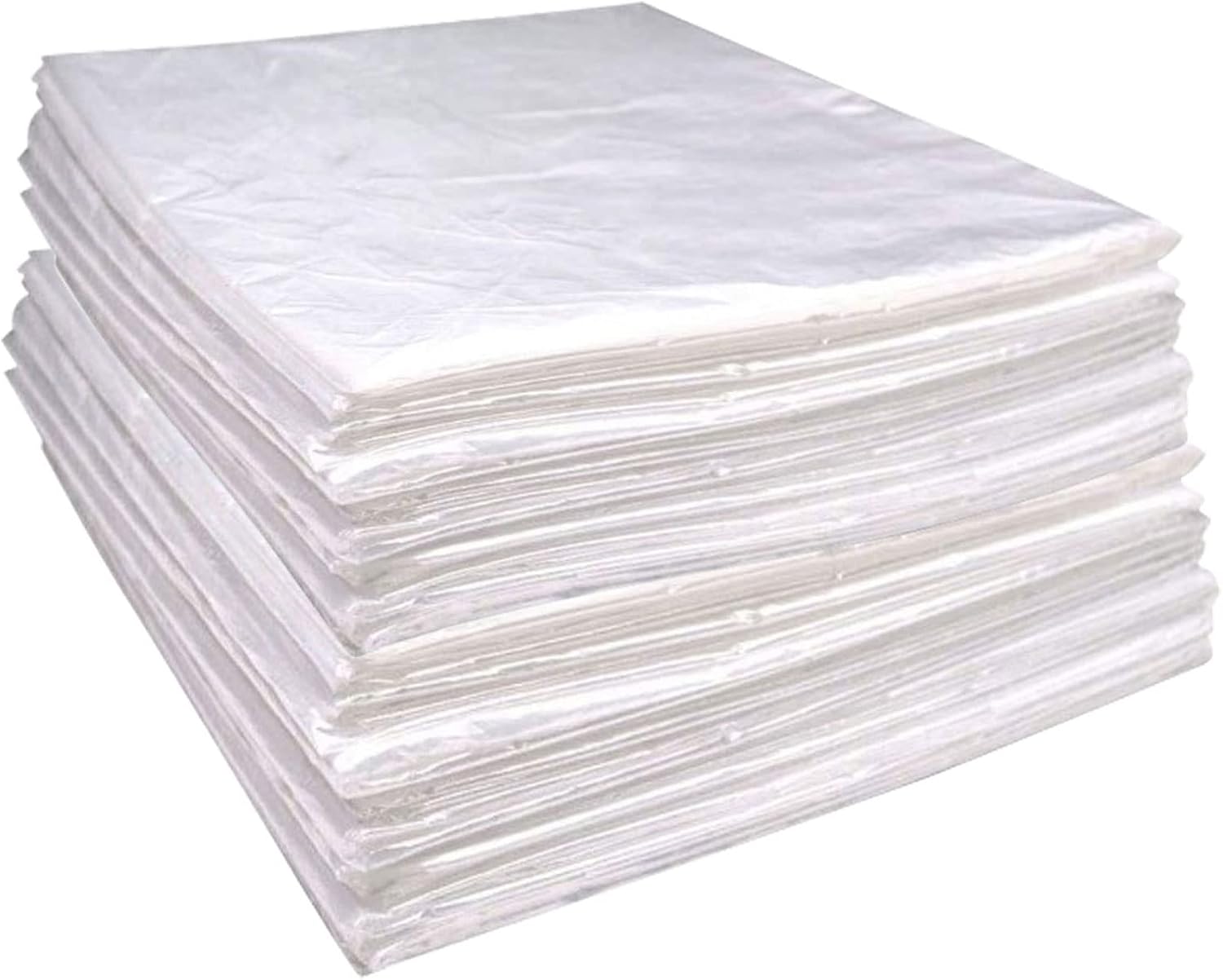 50 Pieces Disposable Plastic Sheeting,for Body Wrap Used Inside a Far Infrared Sauna Blanket,47"" x86 PE (Thicken 50 Pcs),1/50