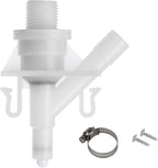 Halotronics Upgraded RV Water Valve Replacement Kit for Pedal-Flush Toilets, Compatible with Sealand Dometic 300, 301, 310, 311, 320, 321 (385311641) - Hardware Included, 2024 Model