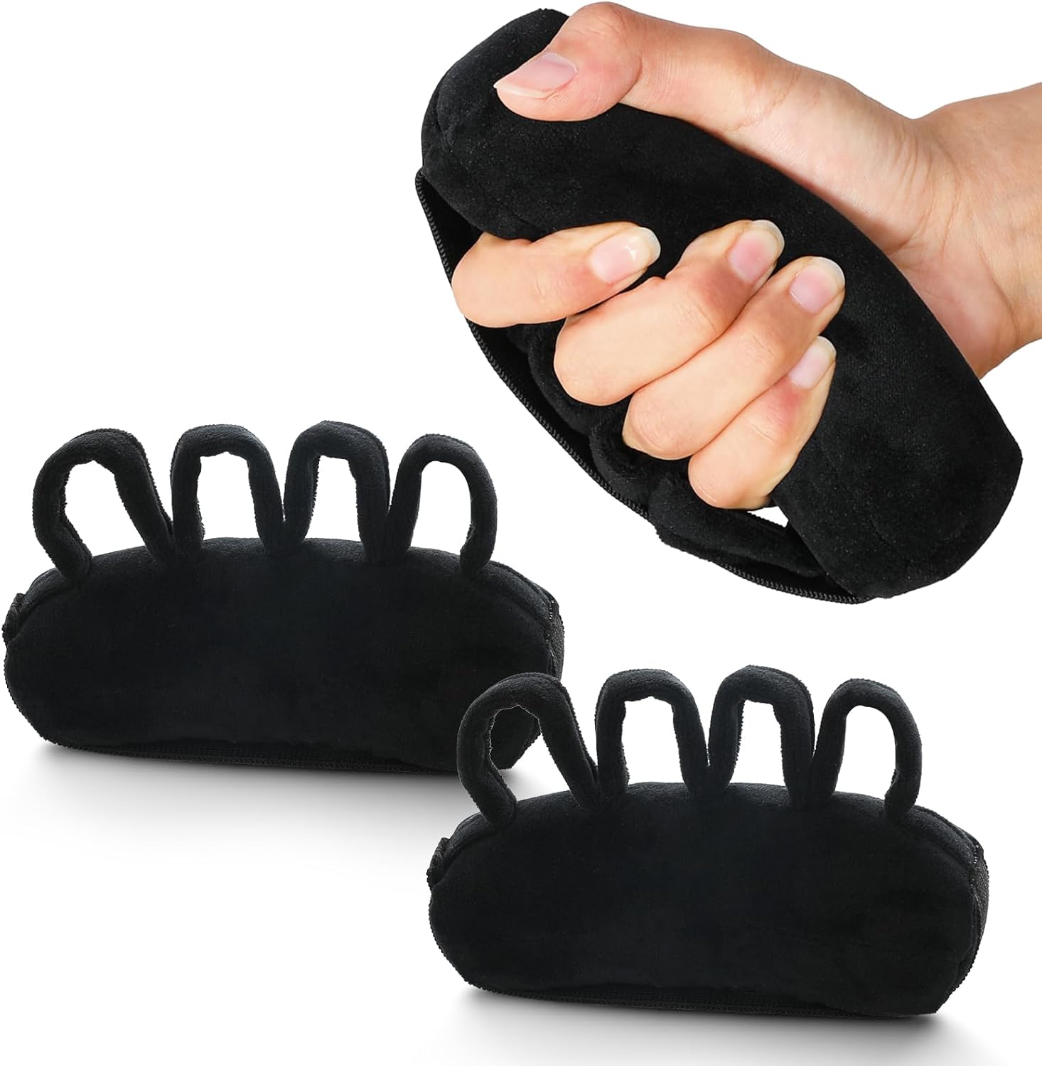 TYYIHUA Palm Protector Palm Grips Hand Contracture Cushions with Elastic Band & Finger Sepereter, for Stroke Hand, Arthritis Parkinson Dementia