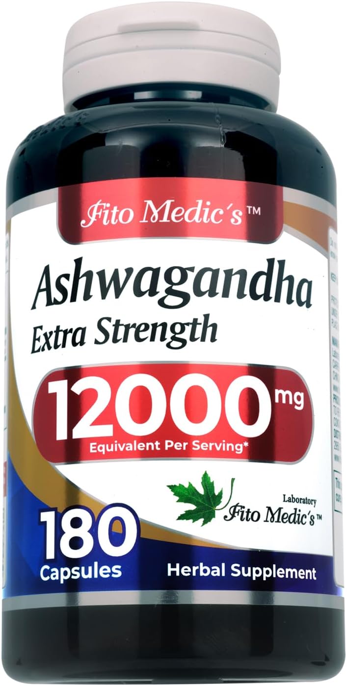 FITO MEDIC'S Lab | Ashwagandha | ashwagandha Supplements | ashwagandha Capsules | 180 Capsules