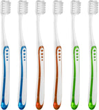 Frekare Extra Soft Toothbrushes for Adults, with 10000 Micro Nano Bristles, for Sensitive Teeth and Gum Recession (Compact Head, 6 Count)