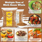 Rani Moth Beans Whole 32oz (2lbs) 908g ~ All Natural | Gluten Friendly | Non-GMO | Kosher | Vegan | Indian Origin