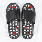 Beavorty Arch Support Flip Flops for Women Men Reflex Massage Shoes Tai Chi Gossip Health Care Slippers for Foot Pain Relief Magnetic Relief Massager
