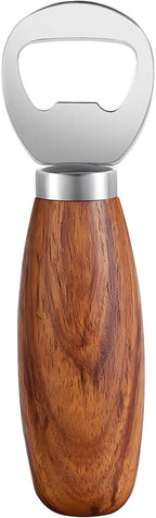 GREATLINK Personalized Beer Bottle Opener with Wood Handle, Cute Opener Wooden Handheld for Pop Can Soda Can Bottle Openers Cider Bottle Opener Gift for Kitchen Party Home Restaurant