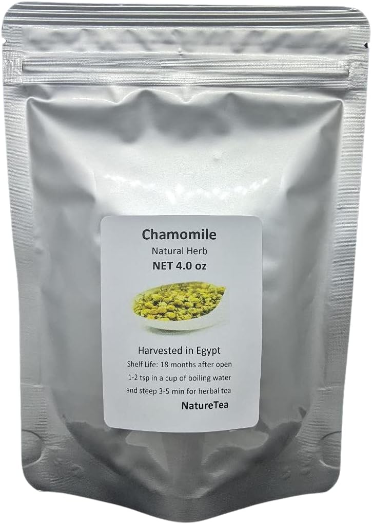 Chamomile - Matricaria recutita Dried Loose Flower By Nature Tea (1 oz)