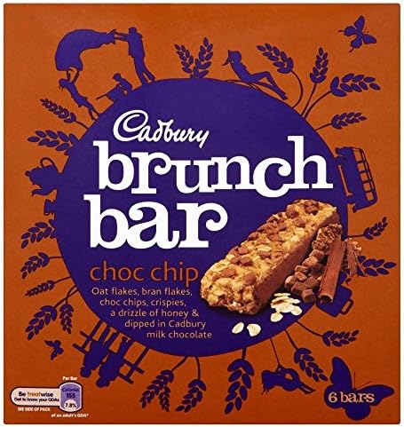 Cadbury Chocolate Chip Brunch Bars (6x35g) - Pack of 6