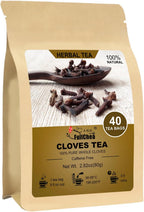 FullChea - Clove Tea, 40 Teabags - Premium Dried Clove Buds - Natural Herbal Tea With Warming & Aromatic Flavor - Non-GMO - Caffeine-Free - Support Digestive Health