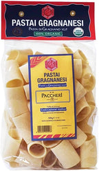 Paccheri Organic Italian Pasta di Gragnano I.G.P.| Pastai Gragnanesi | USDA Certified Organic| 17.6oz (500g)