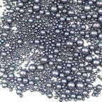 Edible Pearl Sugar Sprinkles Black Candy Mixing Size Baking Edible Cake Decorations Cupcake Toppers Cookie Decorating Celebrations Wedding Valentines Easter Halloween Christmas Supplies 120g/ 4.23oz