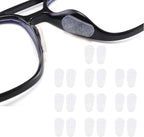Adhesive Nose Pad, 10 Pairs Eyeglass Nose Pads Stick On Silicone Anti-Slip for Glasses Sunglasses,Clear,1.0mm