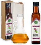 Siberian Green Milk Thistle Oil – 250ml Single Varietal Seed Oil – Extra Virgin Unrefined Cold Pressed Food-Grade Formula From Siberia Altai Golden Mountains