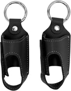 Cryfokt 2pcs Asthma Inhaler Holder Portable PU Leather Travel Handy Holder Secure Convenient Storage, Lightweight Carrying Case Fits Most Inhalers, Protective Carrying Holder for Travel