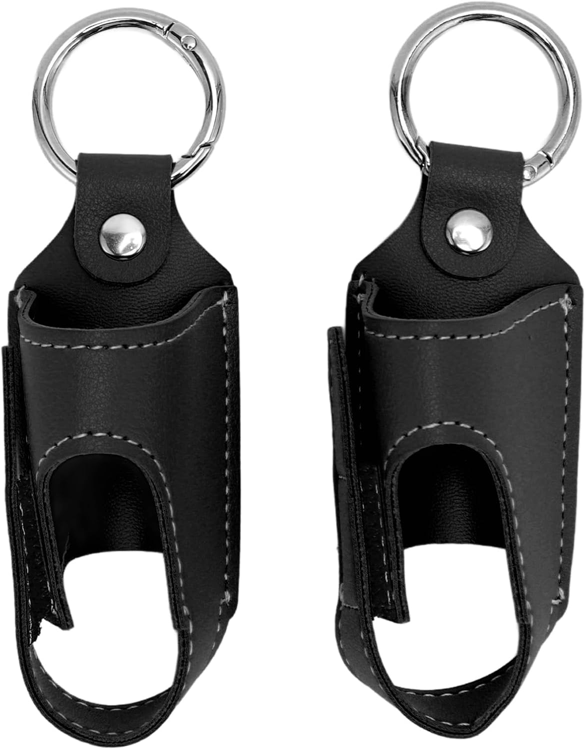 Cryfokt 2pcs Asthma Inhaler Holder Portable PU Leather Travel Handy Holder Secure Convenient Storage, Lightweight Carrying Case Fits Most Inhalers, Protective Carrying Holder for Travel