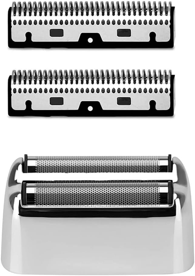 Replacement Foil and Cutters for BaBylissPRO Barberology Double Foil Shaver, Professional Foil Cutter Blade for BaBylissPRO Barberology FX Collection Metal Foil Shaver (Silver)