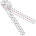 OIIKI 1 PCS Goniometer 6 inch, 180 Degree (Plastic)