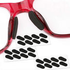 SAIGO Soft Foam Nose Pads Self Adhesive Non-Slip Eyeglass Nose Pads, Thin Nosepads for Eyeglasses Sunglasses Glasses,12Pairs,1.5MM Black