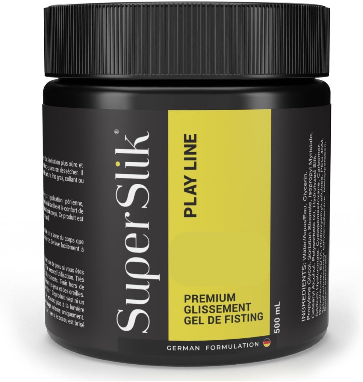 Super Slik Personal Lubricant for Fisting and Anal Sex - Thick and Long Lasting Back-Door Gel - Hybrid Silicone and Water Based Anal Lube for Men | Women | and Couples - 500-ml (17 oz)