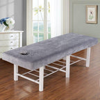 190x80cm Thick Velvet Washable Massage Bed Cover with Face Hole,Elastic Cord Edge All-Round Wrap Professional Soft Bed Healty Beauty with Face Hole Comfortable Sheets
