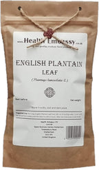 Health Embassy English Plantain Leaf | Plantago Lanceolata L | Herbal Tea (50g)
