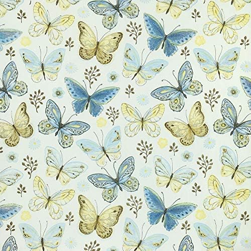 Zelten Colored Paper Napkins, 20 Count Shabby Chic Napkins for Wedding, Dinner Tea Party Shower (Butterfly)