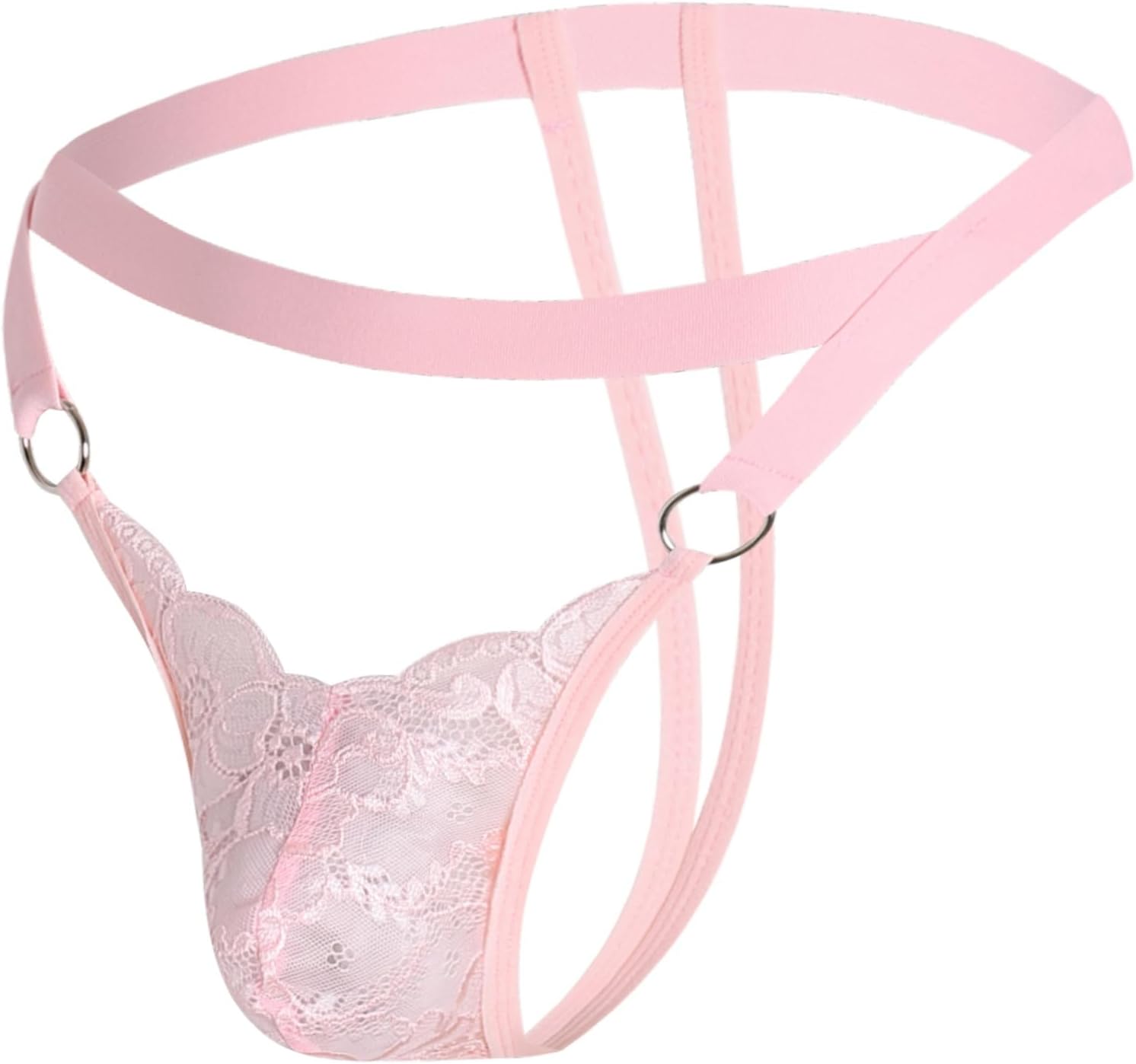 Mens Lingerie Sissy Jockstrap Femboy Panties Sexy Thong Lace Underwear Girly Crossdresser Apparel