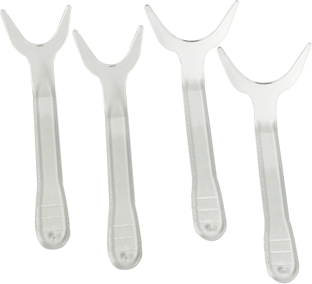 Angzhili 4 Pcs Dental Photography Retractors,Clear Orthodontic Lip Retractor (2 Small+2 Large)