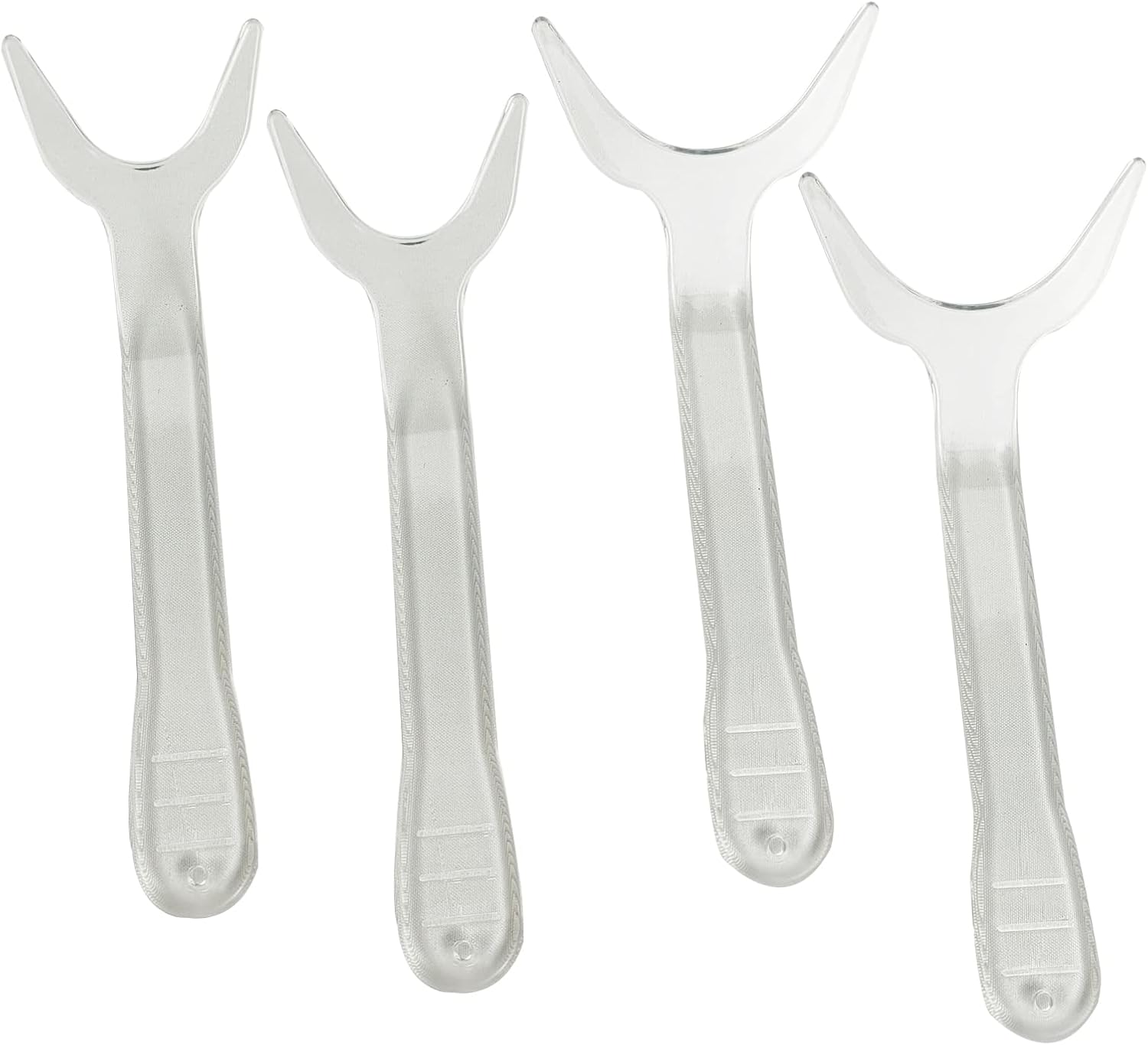 Angzhili 4 Pcs Dental Photography Retractors,Clear Orthodontic Lip Retractor (2 Small+2 Large)