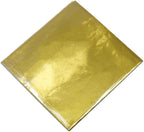 200 Pack 3.15x3.15 inch Golden Chocolate Wrappers Aluminium Foil Square Sweets Lolly Paper Wrapping for DIY Food Candy Packaging Decoration Party Favor Wedding Birthday Accessories
