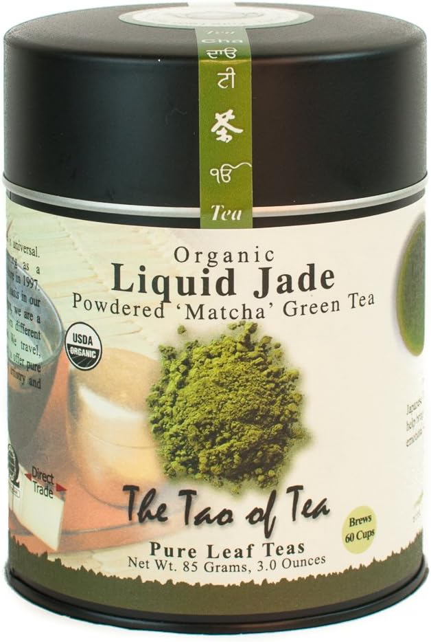 The Tao of Tea Liquid Jade Powdered Matcha Green Tea, Loose Leaf, 3 Oz