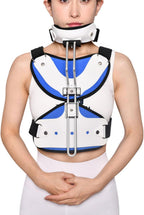 SFKLYU Orthosis Cervical Thoracic Halo Brace Adjustable Head Neck Chest Thoracic Halo Brace, Open Design, Adjustable Size, Support Decompression, Free Disassembly