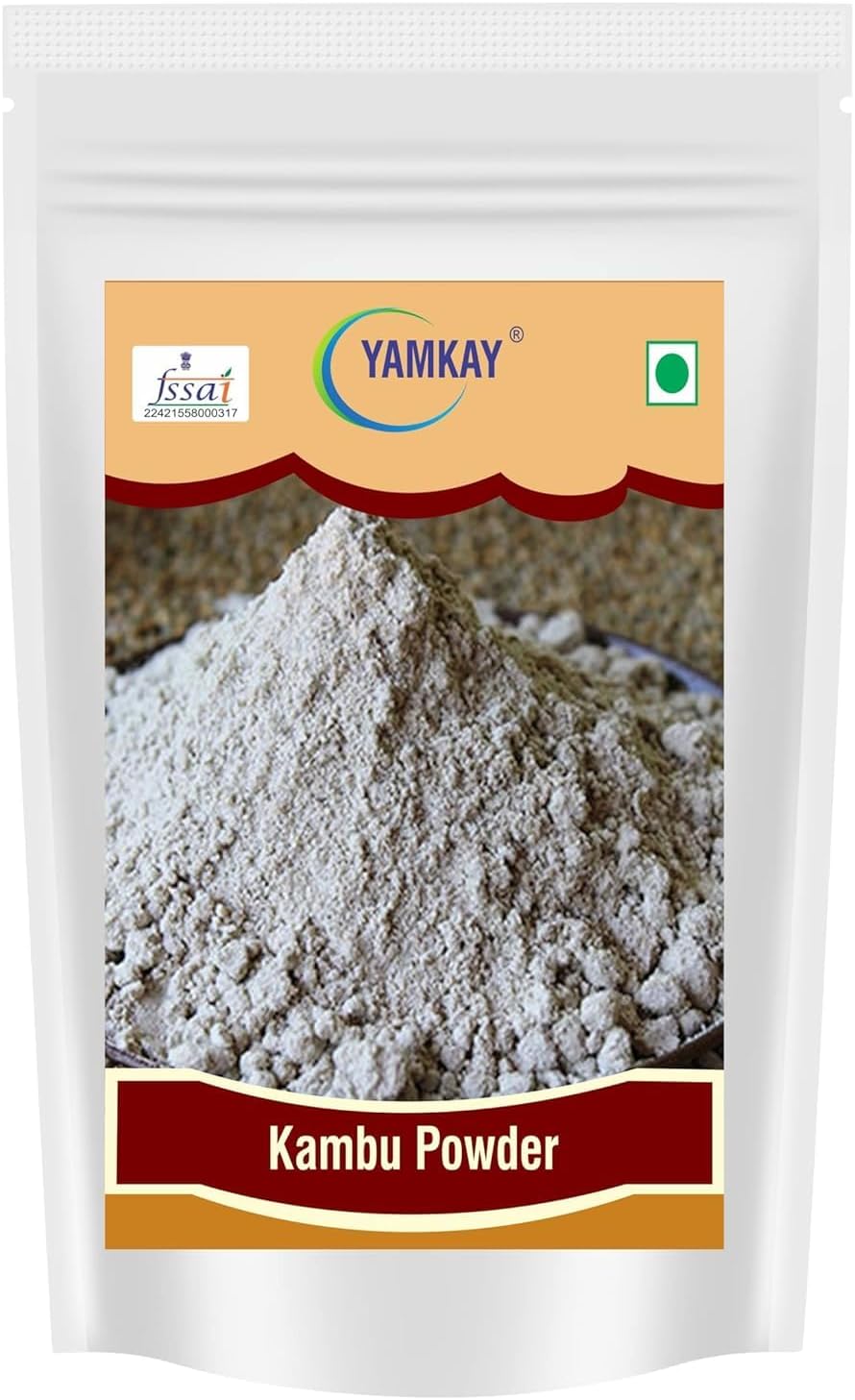Yamkay Pearl Millet Flour (Bajra Atta) - Naturally Gluten-Free Bajra Flour & Kambu Flour, High-Fiber, Nutritious Grain for Healthy Cooking & Baking (300 GM)