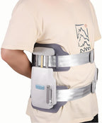 Spinal Decompression Back Stretcher, 450N Max Decompression Belt Adjustable Lumbar Traction Device for Lower Back Pain Relief & Spinal Support, Bilateral and Unilateral Modes