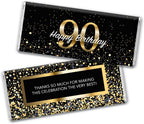 24 Count Milestone 90th Birthday Favors Hershey's Chocolate Bar Wrappers