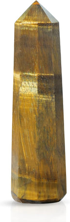 Tiger Eye Wand - Healing Crystals - Crystal Wand Set - Wiccan Wand - Healing Meditation - Crystal Tower Point - Stone Tower - Bulk Crystals and Healing Stones - Stones Decor - Reiki Supplies