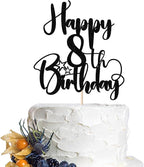 Happy Birthday 8th Cake Topper，Boys/Girls 8thBirthday,8th Anniversary Party Cake Topper Decorations/Dinner Party Decorations (8)