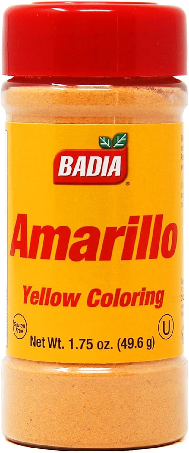 Badia Yellow Coloring, 1.75 oz – Vibrant Food Coloring for Rice, Soups, and Sauces