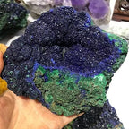 Meditation Home Decor, 1PC Natural Vivianite Irregular Healing Stone Mineral Specimen Blue Raw Quartz Crystal Gift Jewelry Accessory Home Decor Gifts,Natural Crystal (Size : 500g)