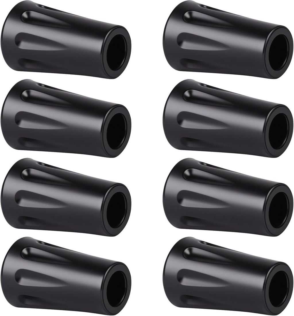 8Pcs Walking Stick Tips, Trekking Pole Tip, Walking Cane Tips Replacement Rubber Tips, Hiking Stick Accessory, Fits Most Standard Hiking Pole (11mm Hole Diameter).